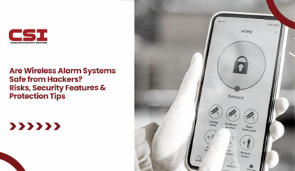 Professional security camera installation by CSI Security for property monitoring.