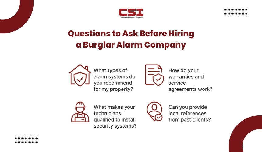 Security system mobile app and remote control guide from CSI Security.