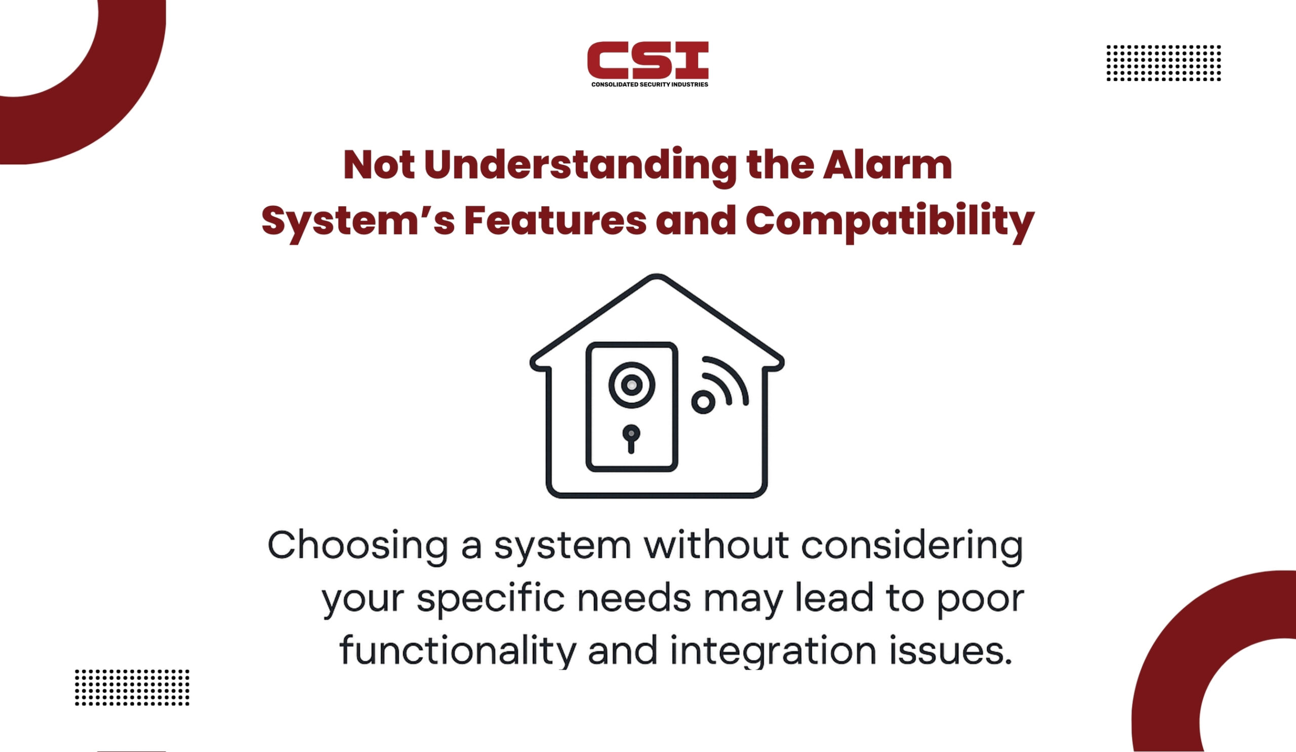 Security system outdoor camera and lighting by CSI Security.