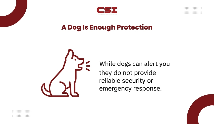 Security system indoor siren and strobe from CSI Security.