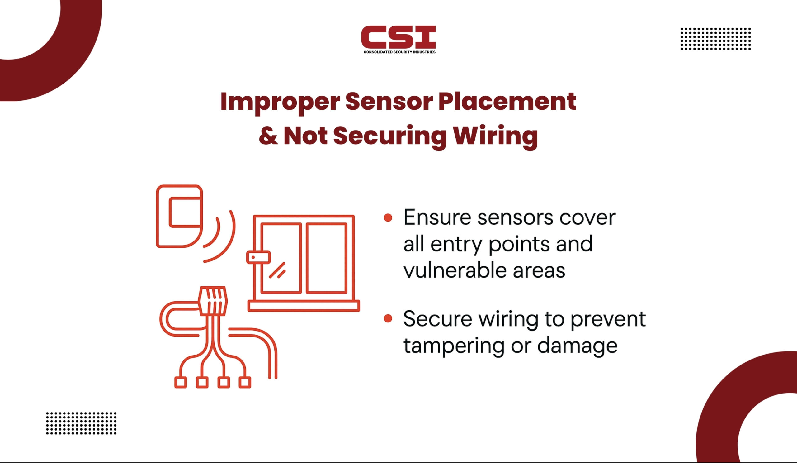 Outdoor security lighting with motion activation from CSI Security.