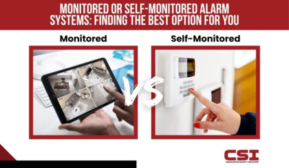 Security system monitoring center and operators from CSI Security.