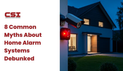 Security system installation and setup process by CSI Security.