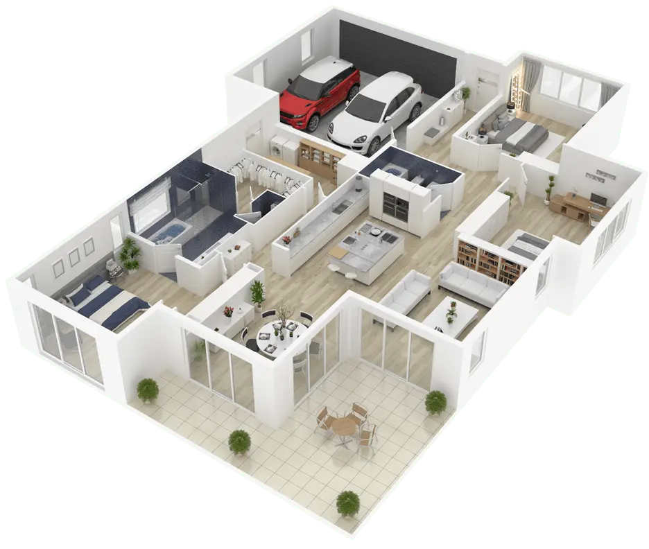 CSI Security designer creating a 3D render for a comprehensive security plan.